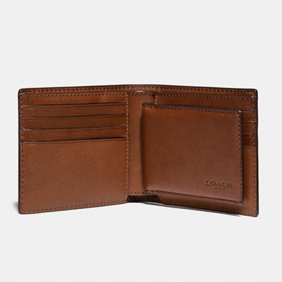 Coach Leather Compact ID Wallet - Picture 3 of 9